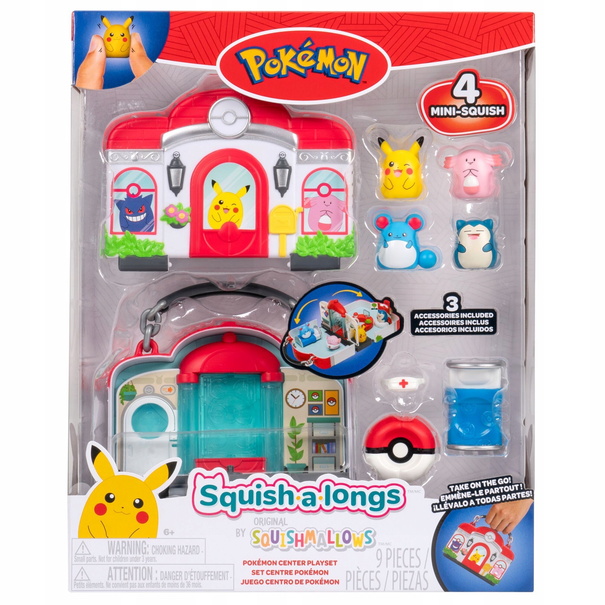 SQUISHALONGS POKEMON CENTER PLAYSET – Idealna zabawa dla fanów Pokémonów