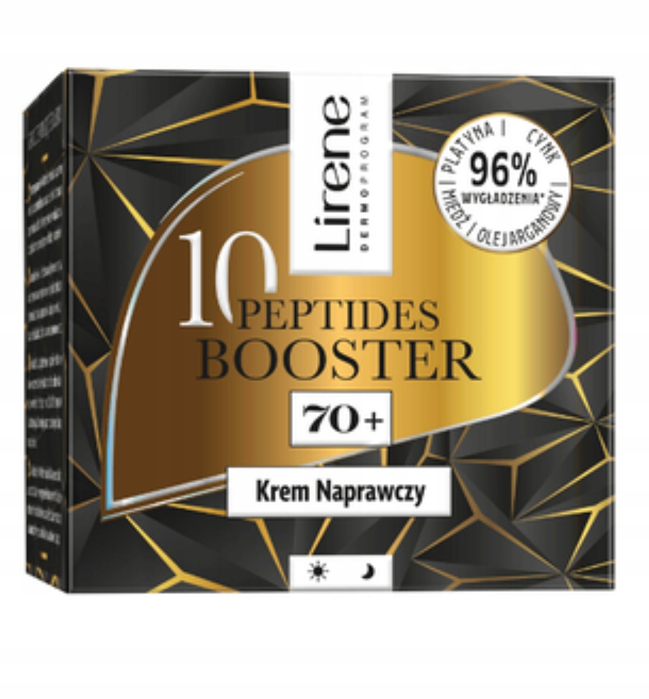 LIRENE 10 Peptides Booster krem naprawczy 70+ – Innowacyjna pielęgnacja dla dojrzałej skóry