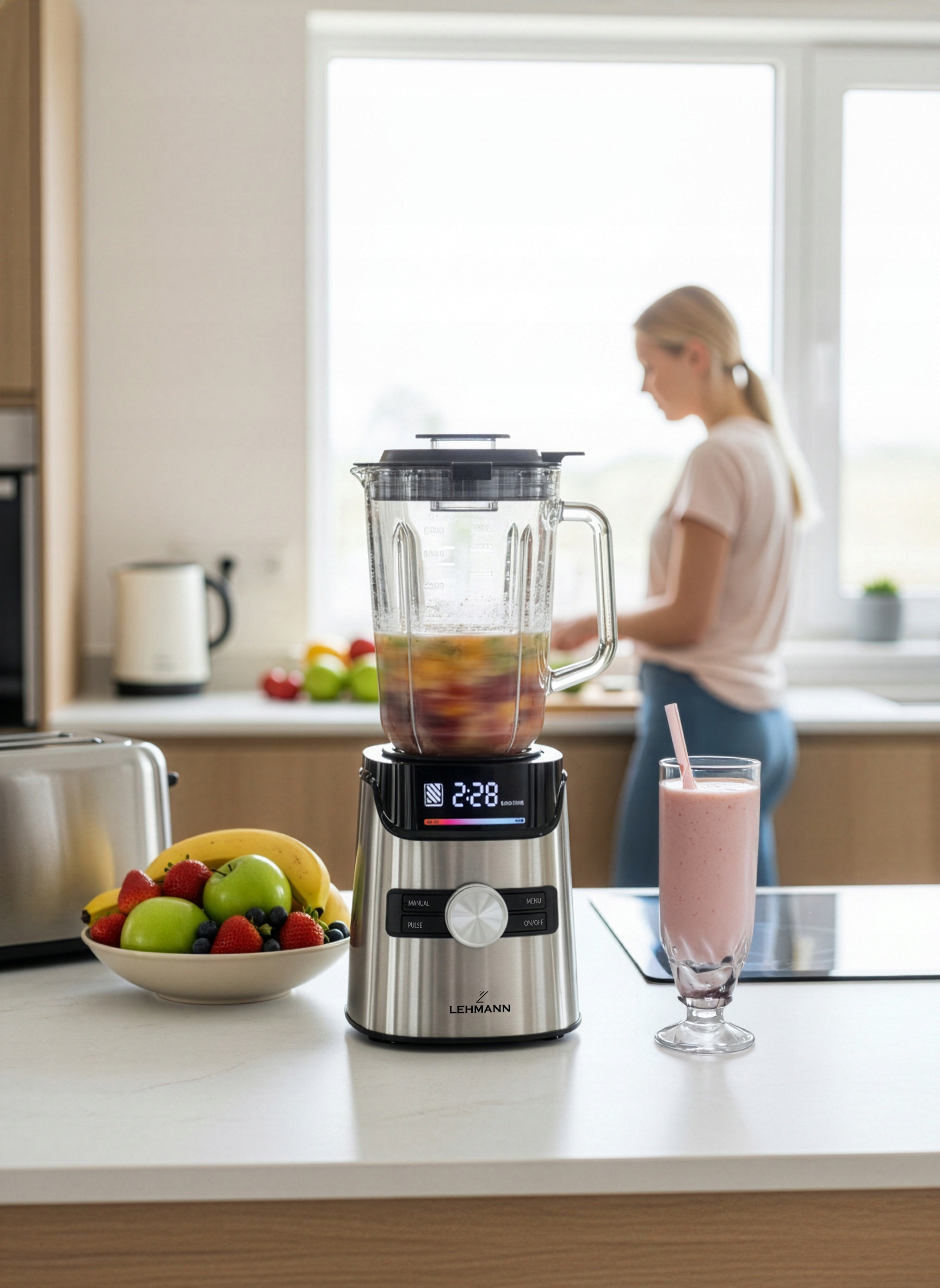 Potężna moc 2000W – idealny do smoothie i kruszenia lodu