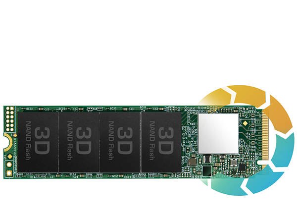 【SSD 1TB】Transcend M.2 NVMe TS1TMTE110Q Transcend M.2 SSD 1TB NVMe 1.3準拠 PCIe Gen3 ×4 3D NAND
