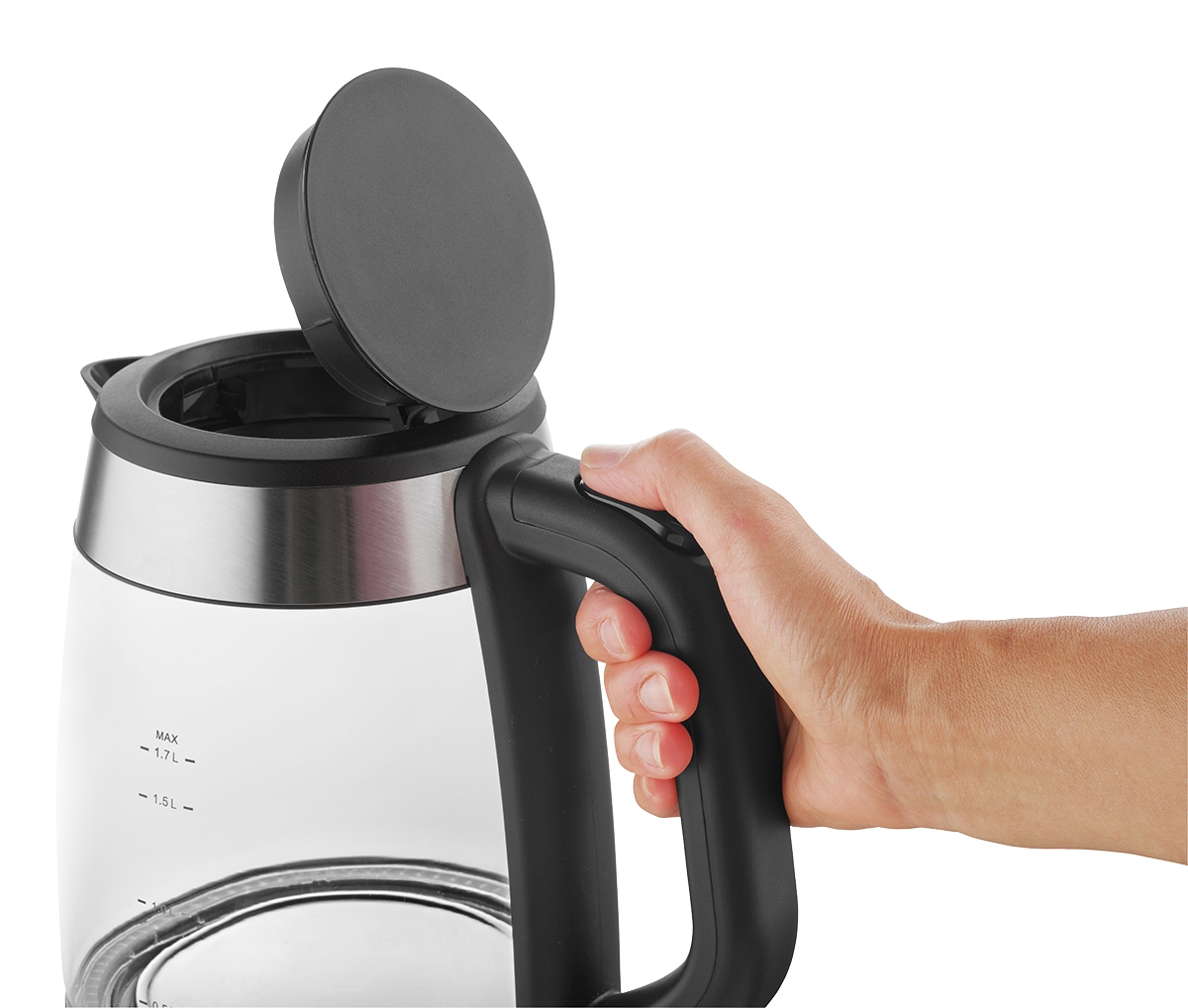 Pojemność 1,7 l – Idealny do przygotowania gorących napojów
