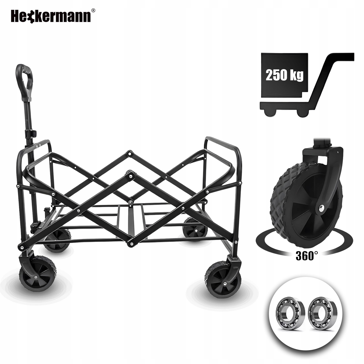 Ładowność do 250 kg – idealny do przewożenia ciężkich bagaży