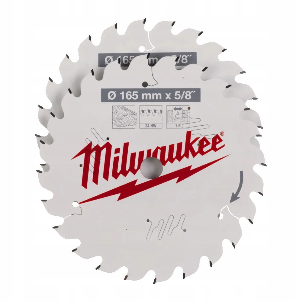 Tarcza do drewna Milwaukee CSB P 165mm – Wydajność i precyzja cięcia