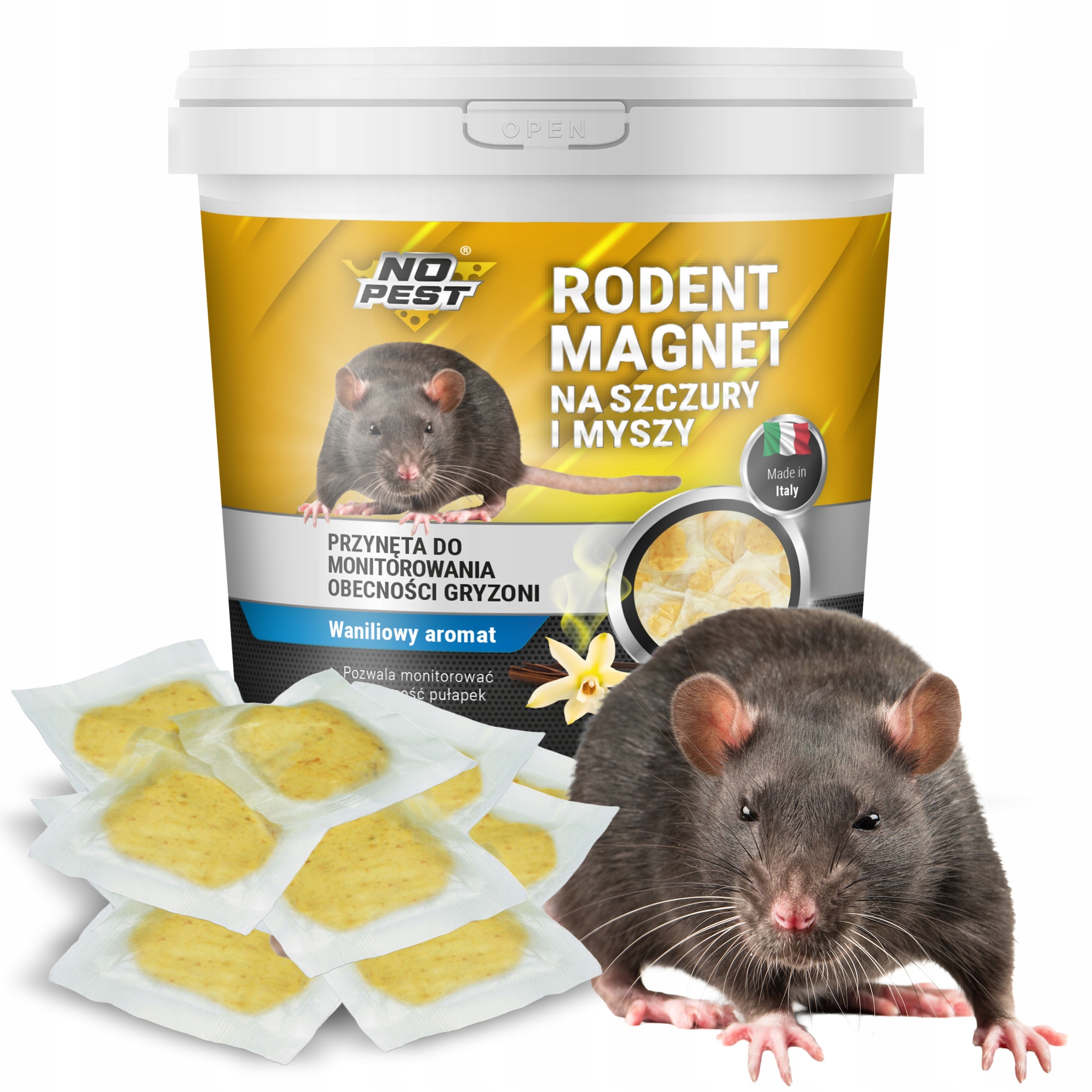 Wabik Przynęta Zanęta na Szczury Myszy Gryzonie 'Rodent Magnet' 400g – Skuteczna ochrona przed gryzoniami