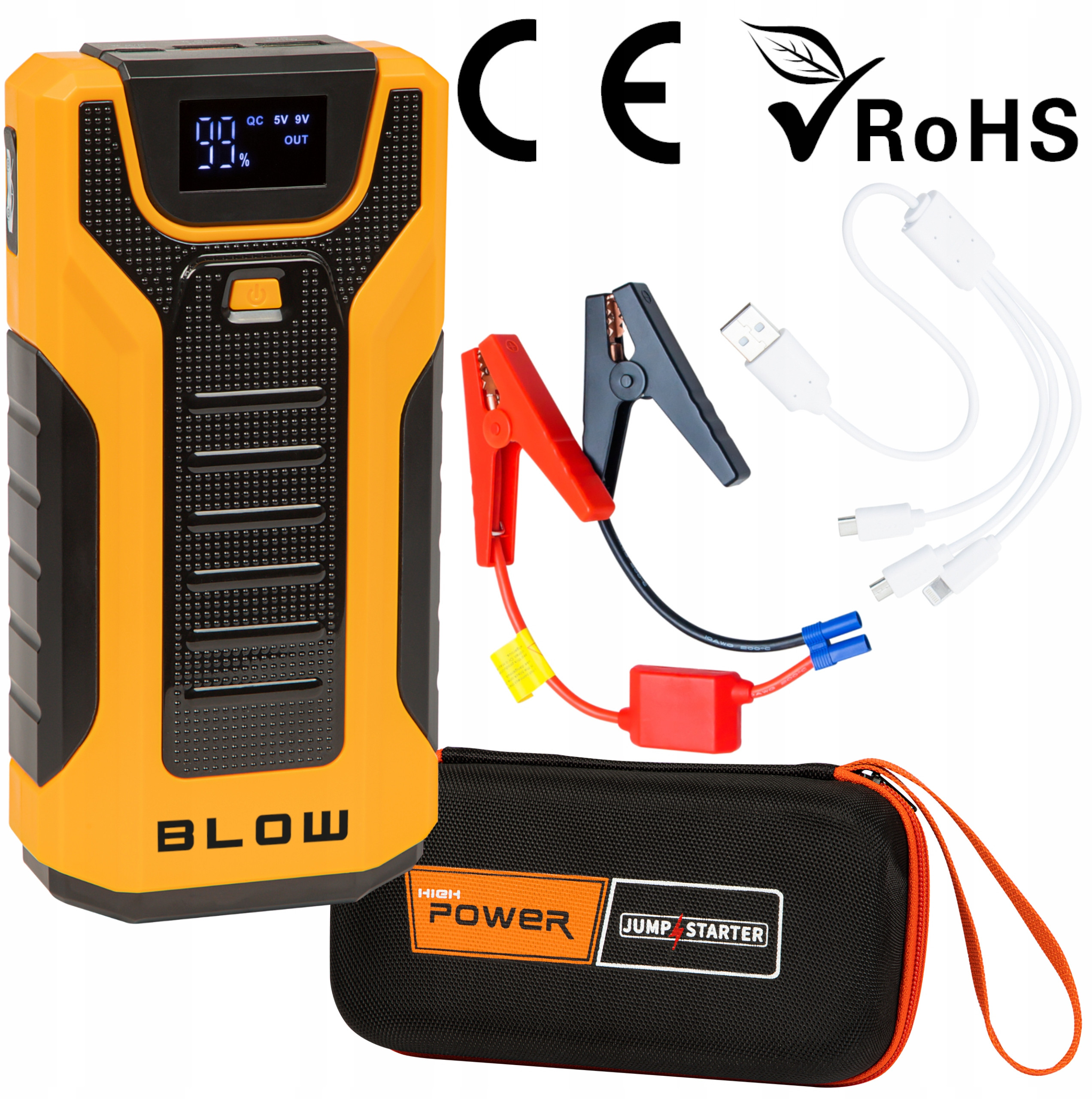 Blow Jump Starter urządzenie rozruchowe 30000mAh JS-30 – Niezawodny pomocnik w awaryjnych sytuacjach