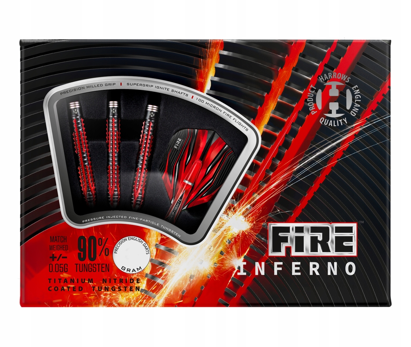 Rzutki Fire Inferno 90% Steeltip 24 g – Idealny wybór dla pasjonatów dartów