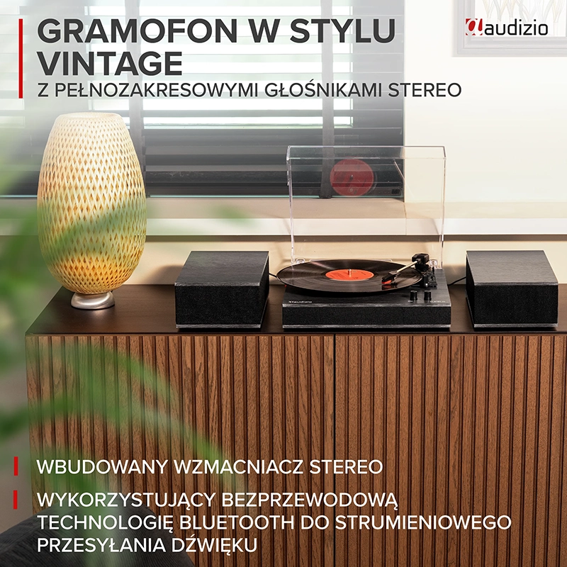 Elegancki design gramofonu Tupelo – idealny do każdego wnętrza
