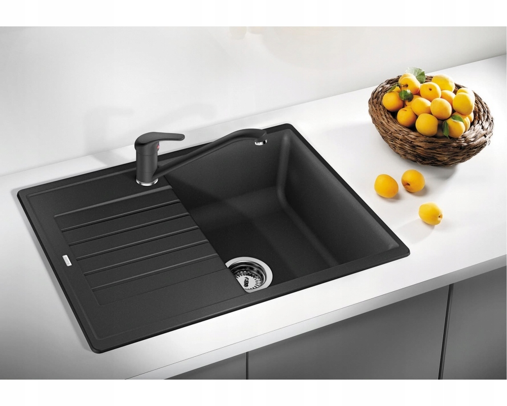 Zlewozmywak Blanco BLANCO ZIA 45 S Compact Silgranit PuraDur Czarny – Elegancja i funkcjonalność w Twojej kuchni