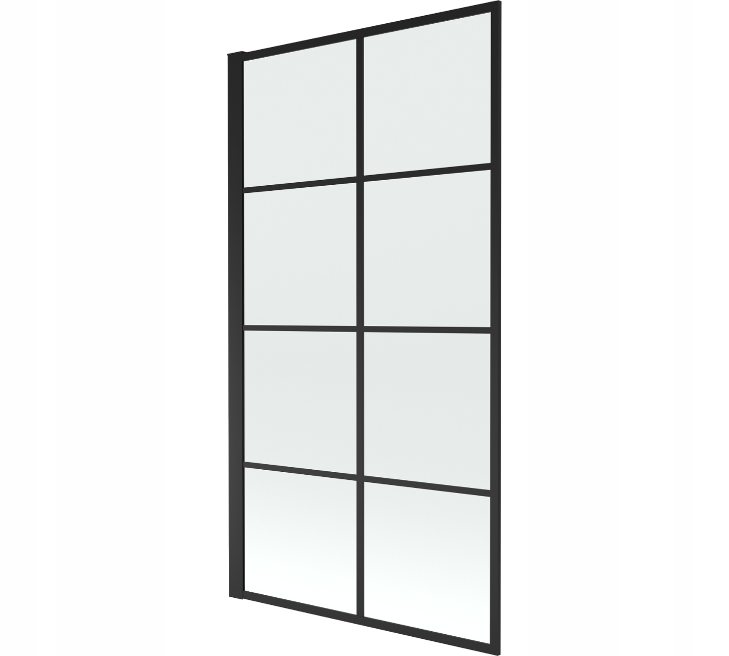 Stylowy czarny wzór parawanu – Nowoczesny design w Twojej łazience