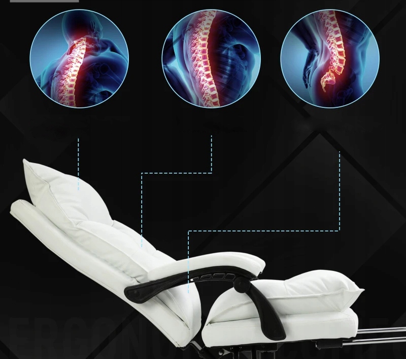 Ergonomiczne oparcie i podłokietniki dla maksymalnego komfortu