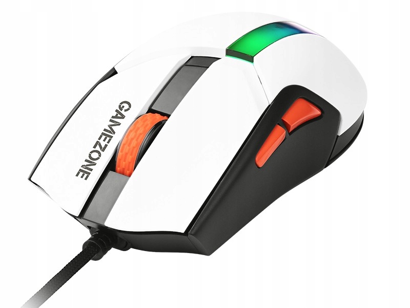 Mysz TRACER GAMEZONE COOL White RGB – Oślepiająca Precyzja w Grach