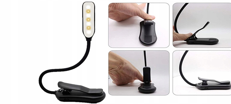 Wygodny klips do łatwego mocowania