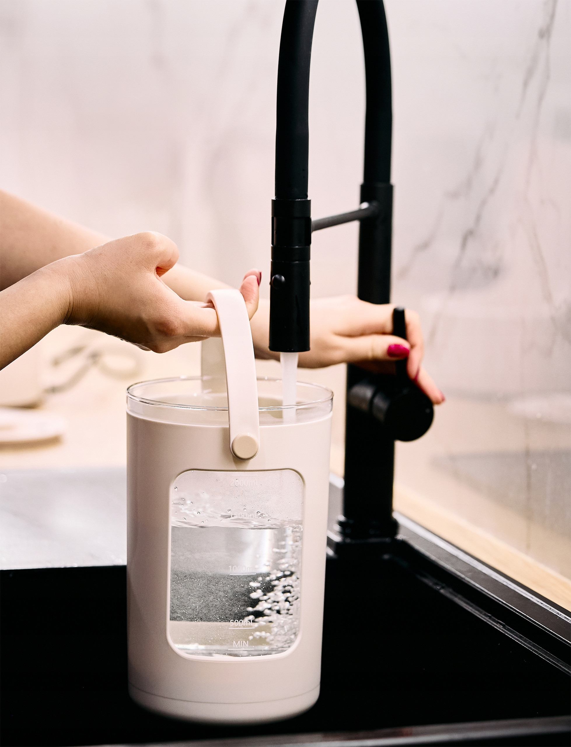 Precyzyjne dozowanie wody – Łatwe przygotowanie od 30 do 500 ml