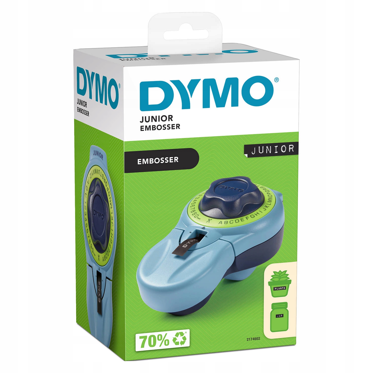 Zestaw zawiera wytłaczarkę i taśmę DYMO 3D