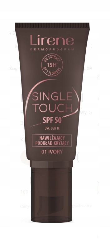 Lirene Single Touch SPF50 Nawilżający Podkład Kryjący 01 Ivory – Idealne połączenie pielęgnacji i makijażu