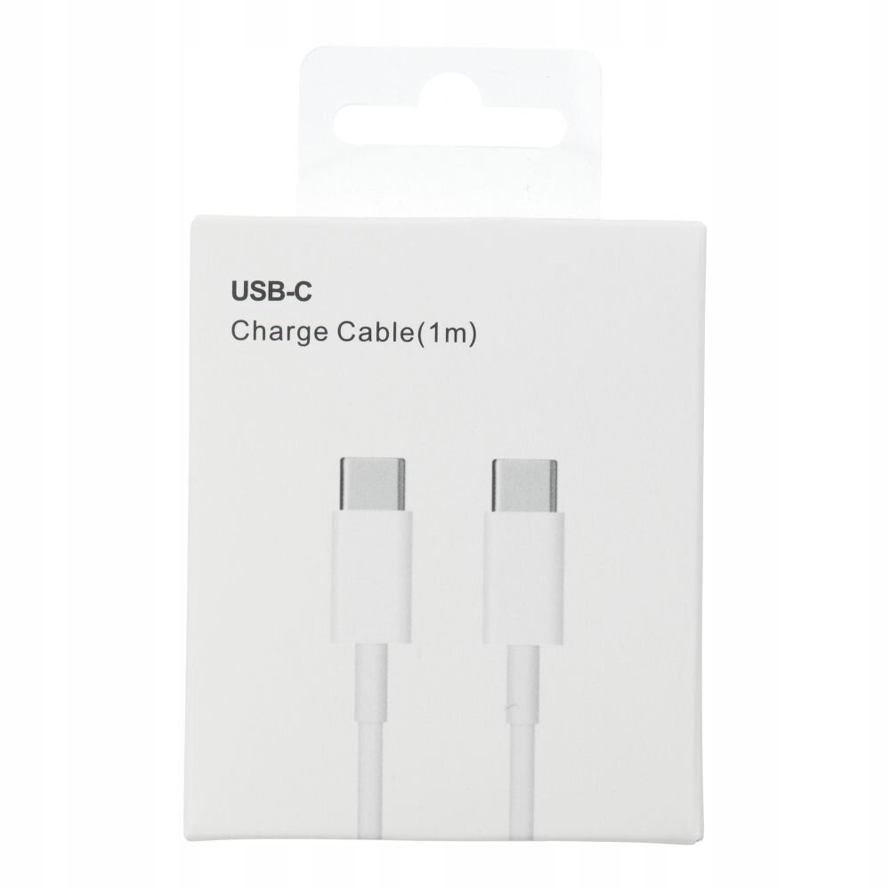 Kabel USB-C - USB-C 3.0 PD 30W HD26 BOX biały 1 metr – Idealne rozwiązanie do ładowania i transferu danych