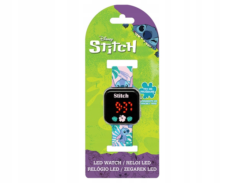 Zegarek KIDS EUROSWAN LED Stitch LAS4091 – Idealny dla małych miłośników bajek