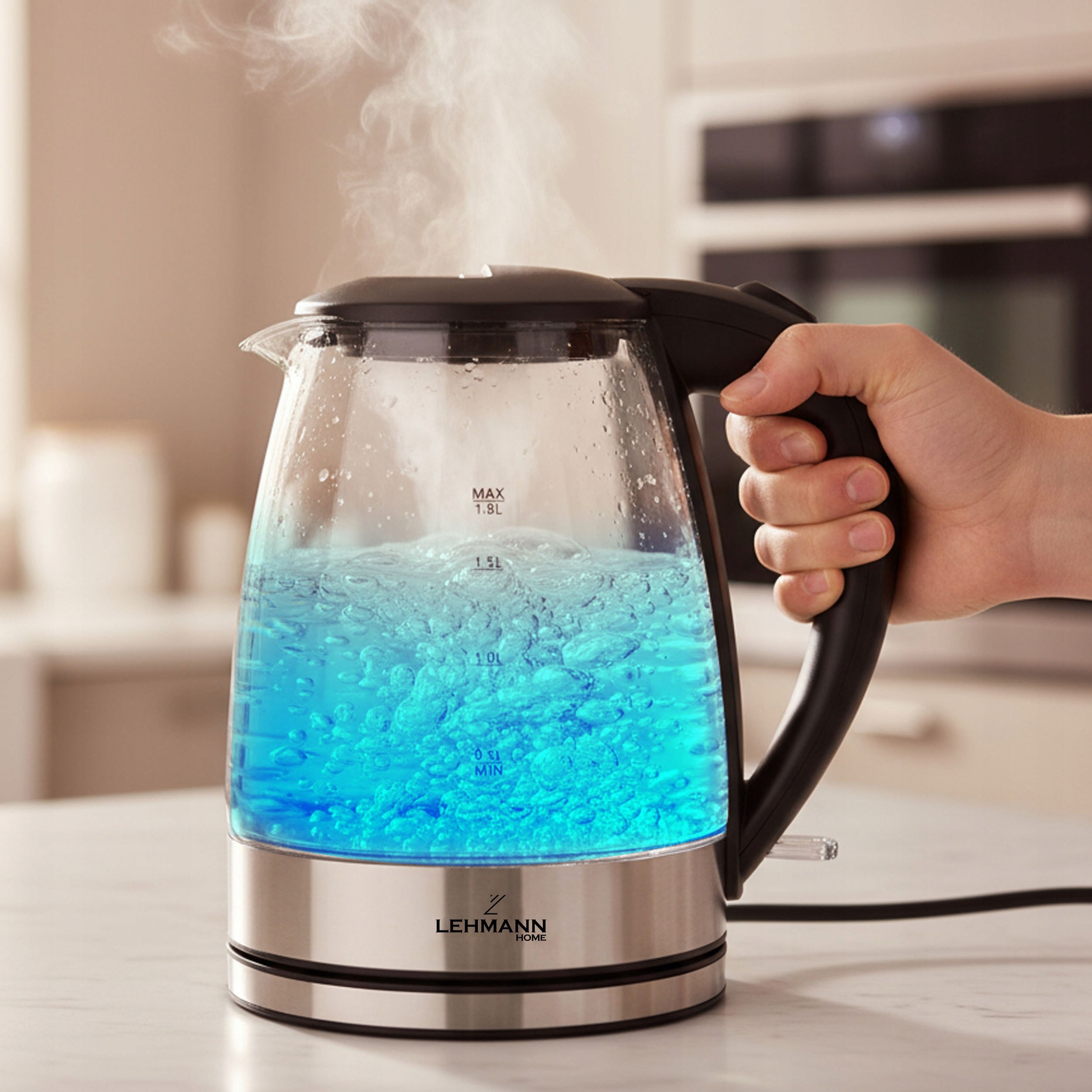 CZAJNIK ELEKTRYCZNY SZKLANY BEZPRZEWODOWY PODŚWIETLANY Z LED 2L MOCNY 2200W EAN (GTIN) 5905999060170