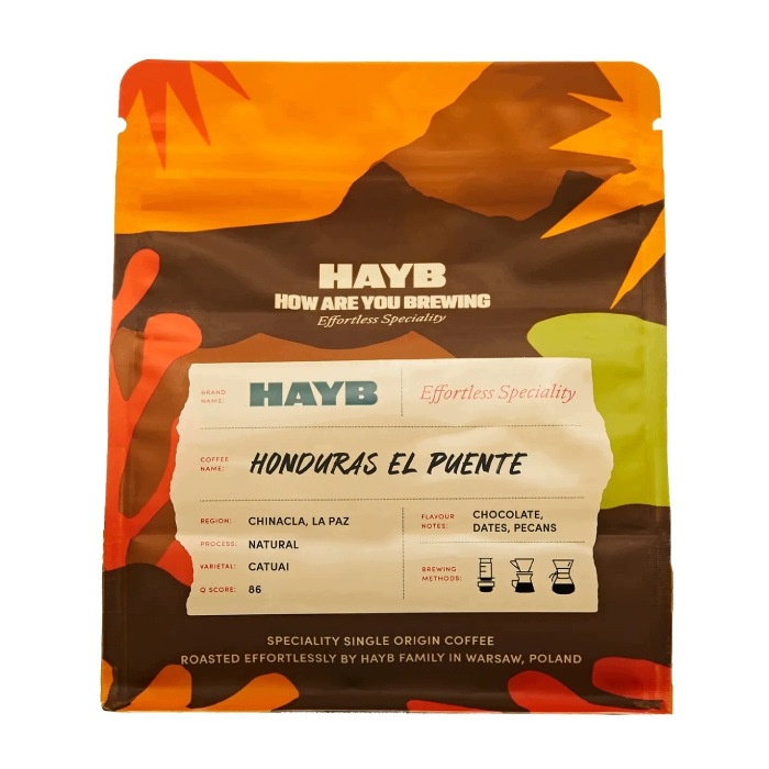 Kawa ziarnista HAYB Honduras El Puente Natural 250g – Wyjątkowy smak i aromat