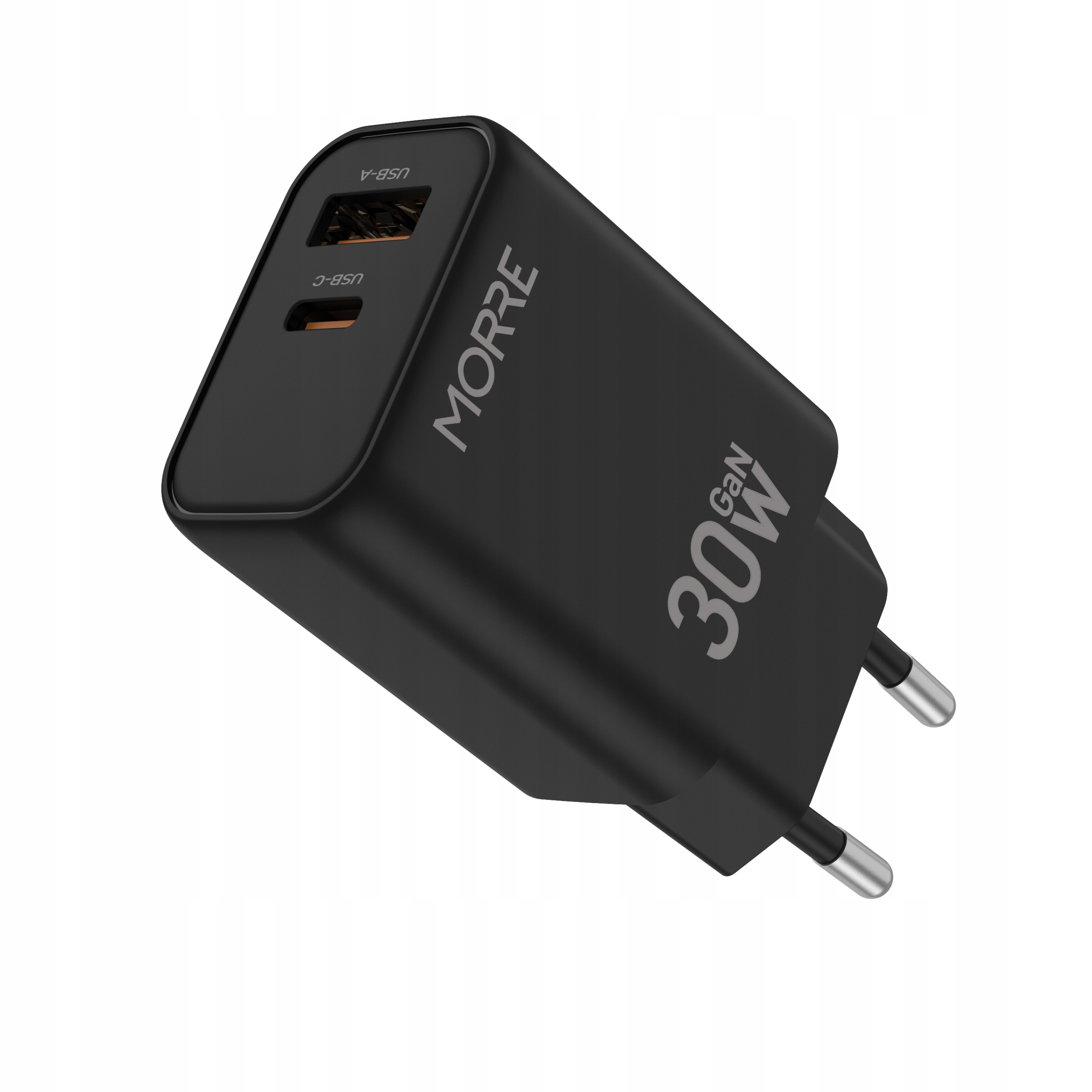 MORRE ŁADOWARKA USB/USB-C 30W CZARNA – Szybkie i bezpieczne ładowanie