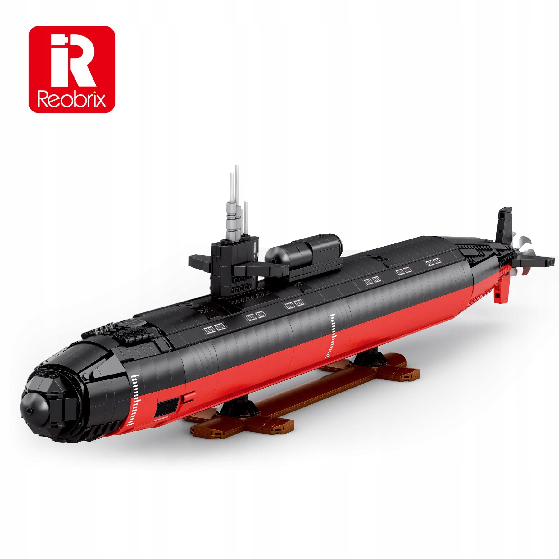 Klocki REOBRIX Nuklearna Łódź Podwodna Los Angeles Class SSN – Stwórz własny model!