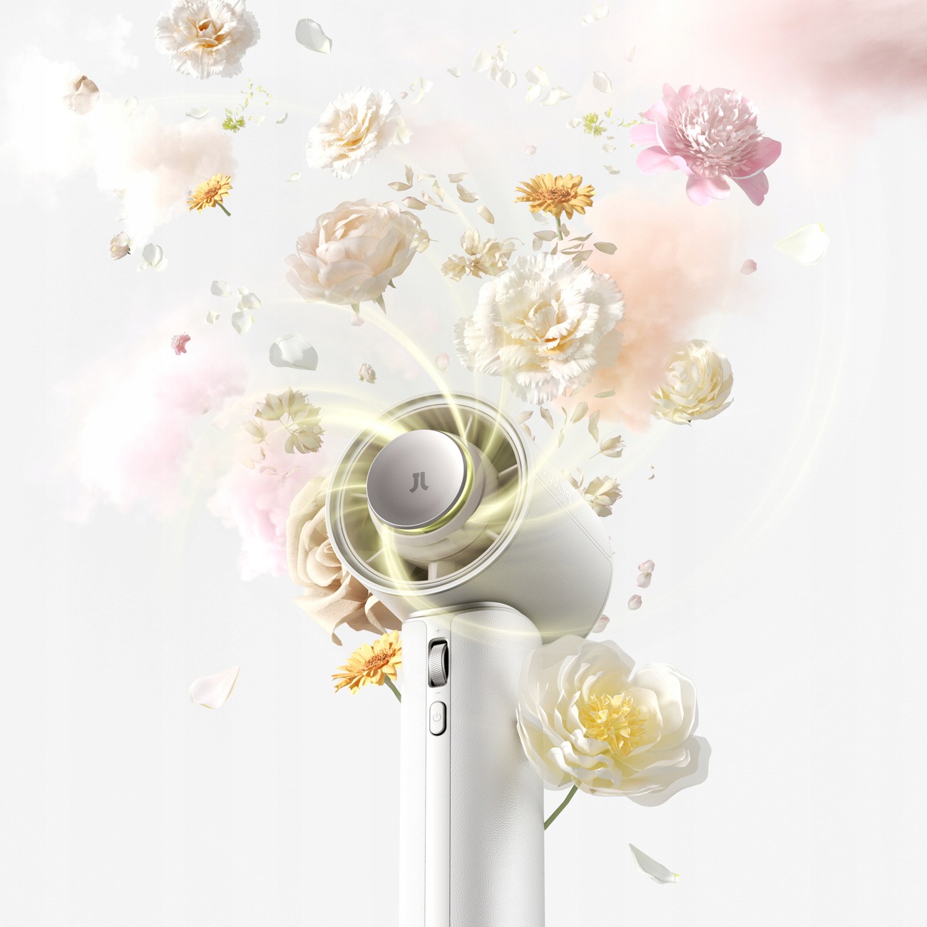 Mini wentylator Jisulife Handheld Fan Pro1 4250mAh USB-C przenośny biały – idealny towarzysz w upalne dni