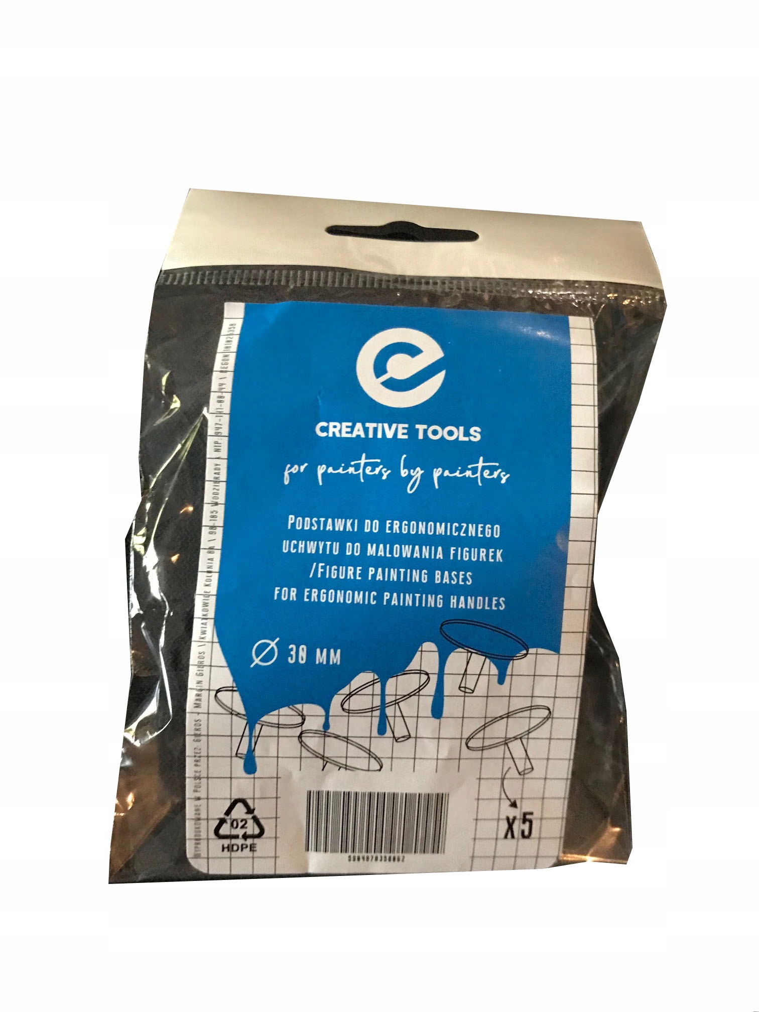 Creative Tools: Podstawki 30 mm (5 szt) – Idealne do malowania figurek