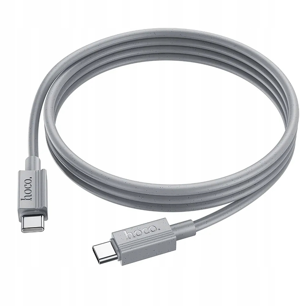 HOCO kabel Typ C do Typ C 3A 60W X107 1 m szary – Szybkie ładowanie i transfer danych