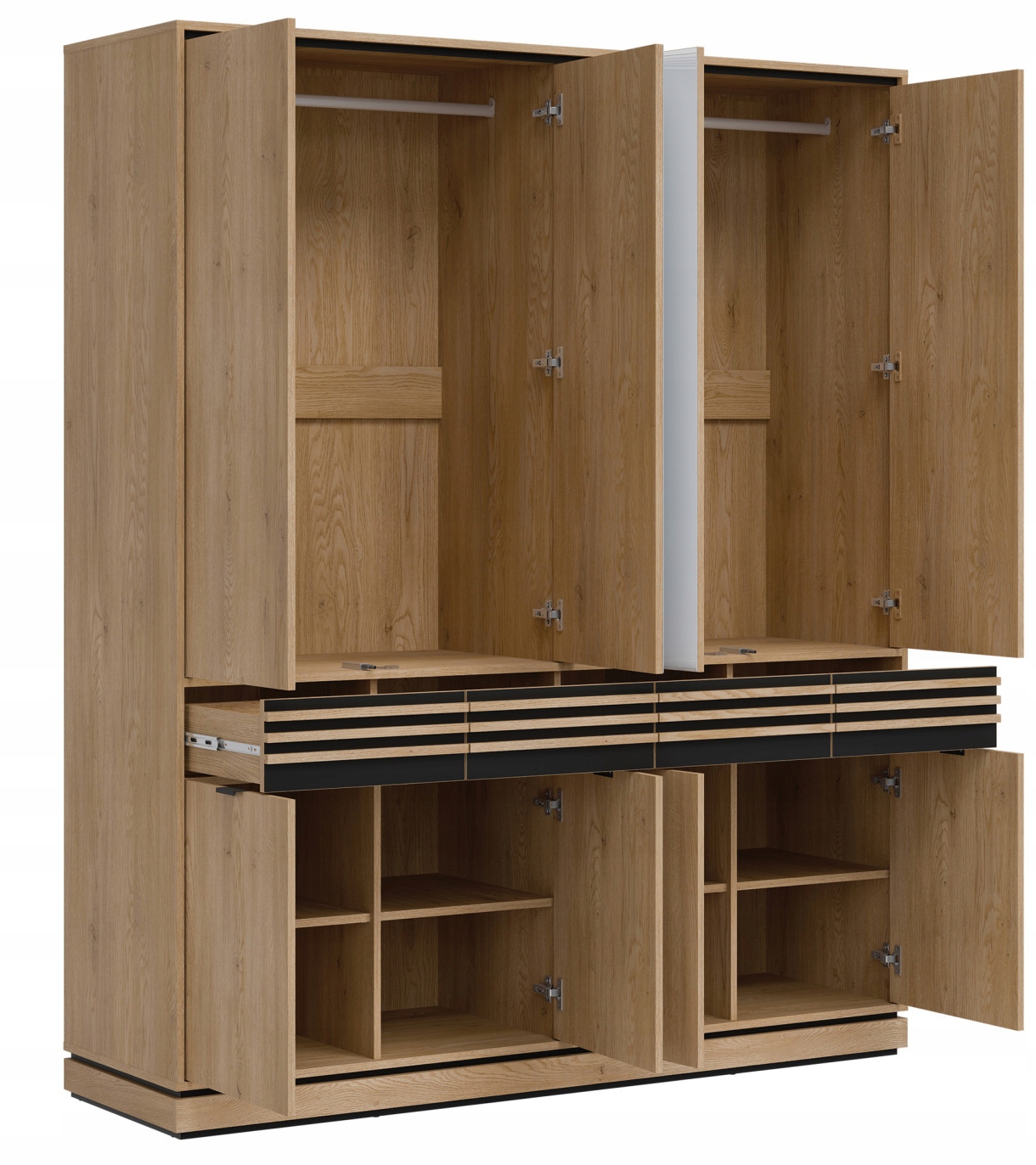 Wnętrze z dużą ilością miejsca na przechowywanie