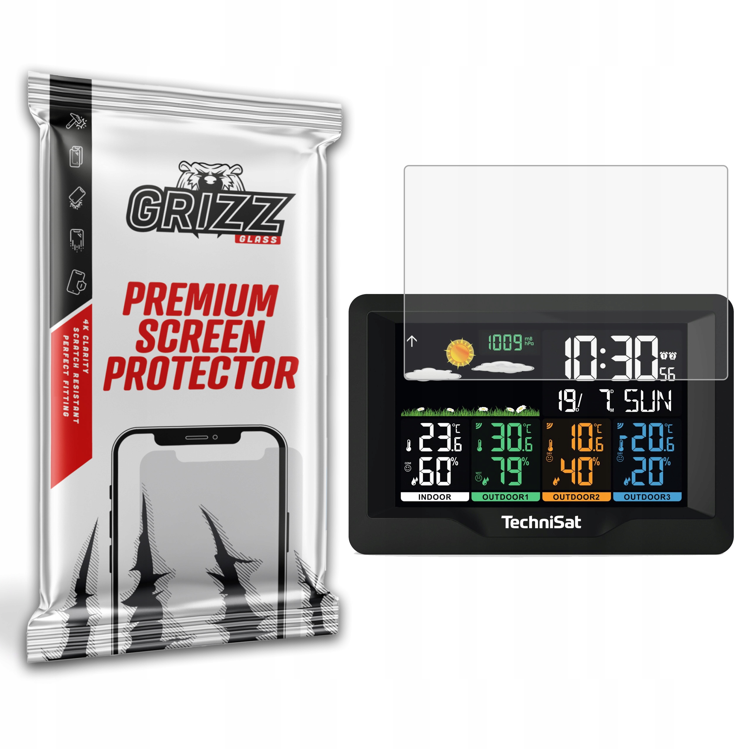 GrizzGlass Folia matowa GrizzGlass PaperScreen do stacji pogodowej TECHNISAT iMeteo X4 – Ochrona Twojego urządzenia