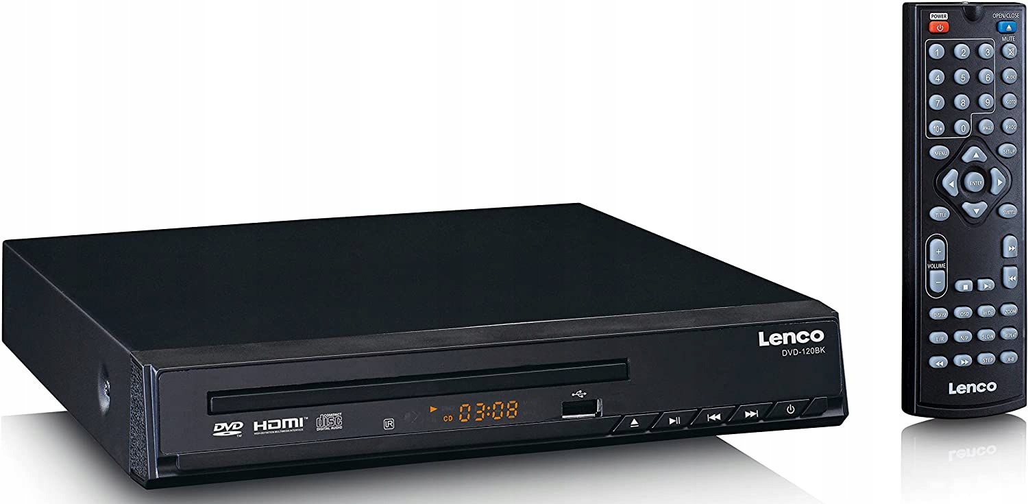 Odtwarzacz DVD Lenco DVD-120BK – Twój idealny towarzysz filmowy