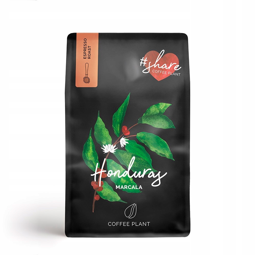 Kawa ziarnista Coffee Plant COFFEE PLANT - Honduras La Paz Marcala Washed Espresso 250g – Doskonały wybór dla miłośników kawy