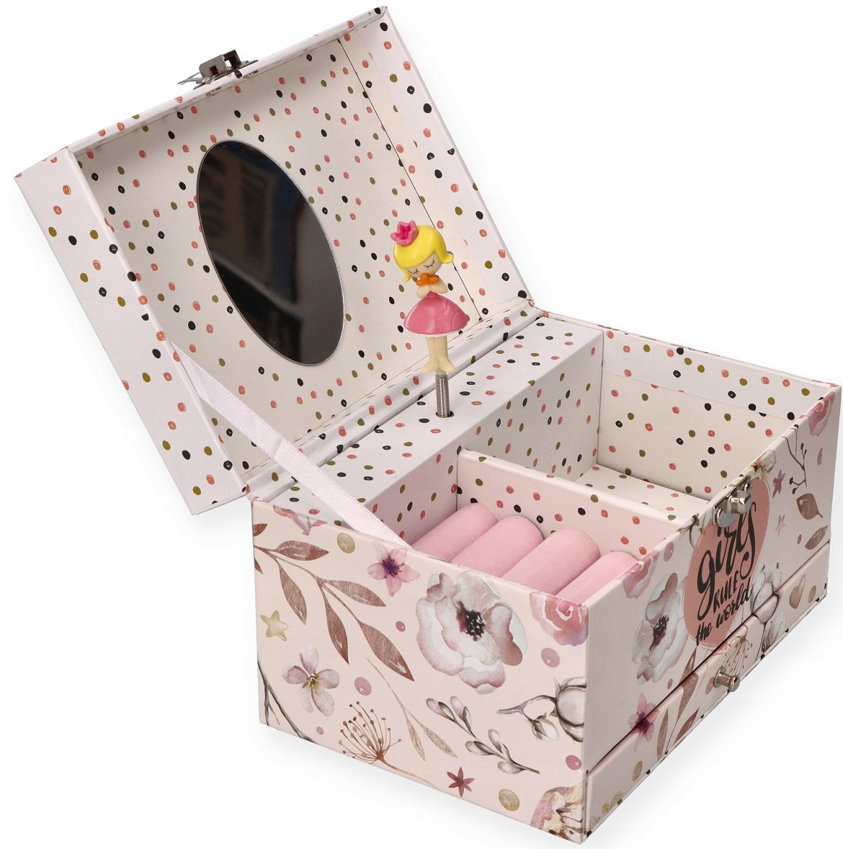 Kolorowy design z brokatowym zdobieniem