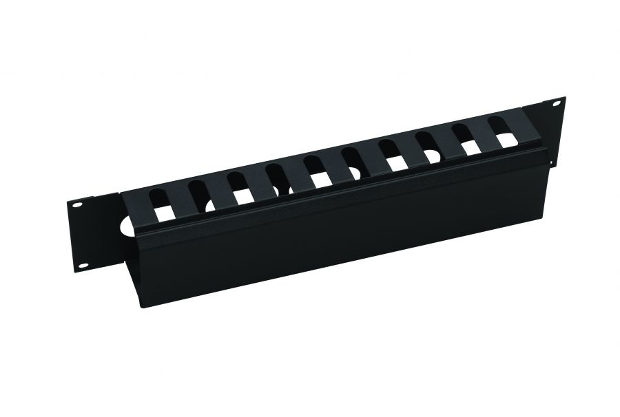 Panel zarządzania kablami w kolorze czarnym