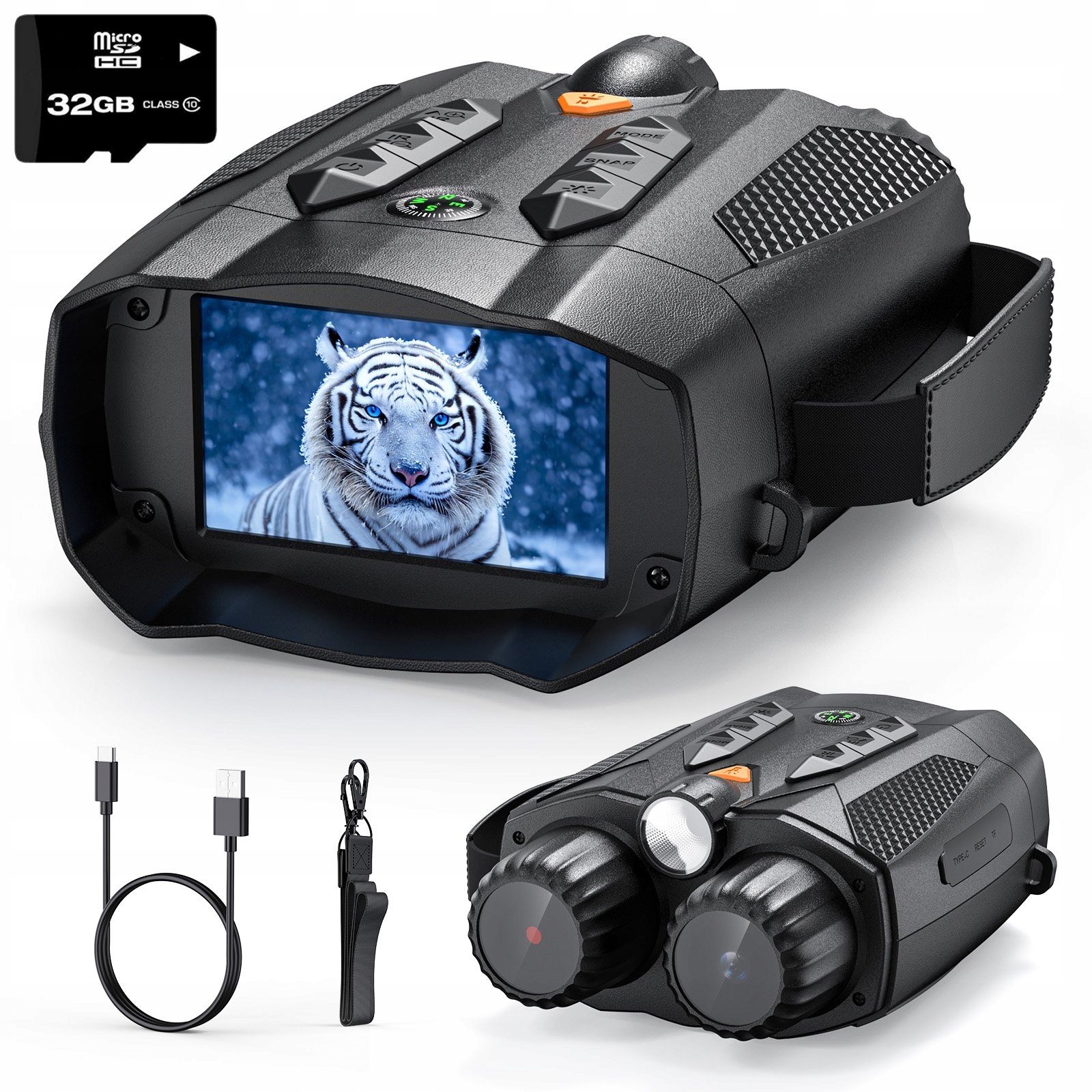 Lornetka Noktowizjna Nocna Noktowizor Podczerwień 5000mAh 3