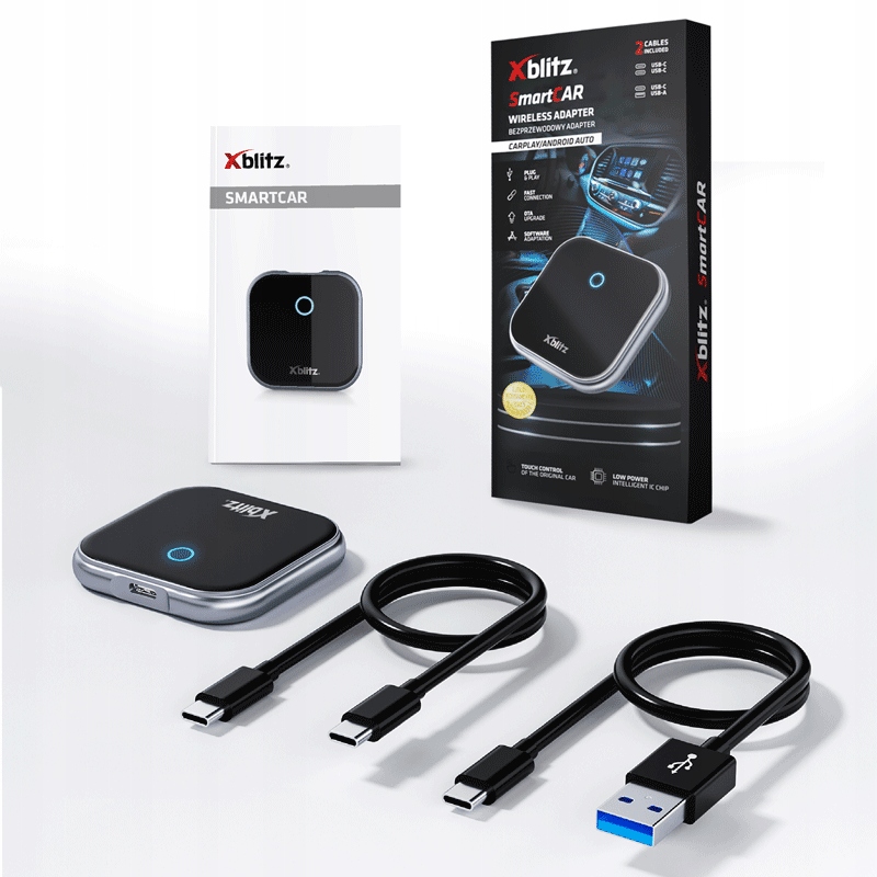 XBLITZ SmartCAR – Bezprzewodowy adapter Carplay i Android Auto