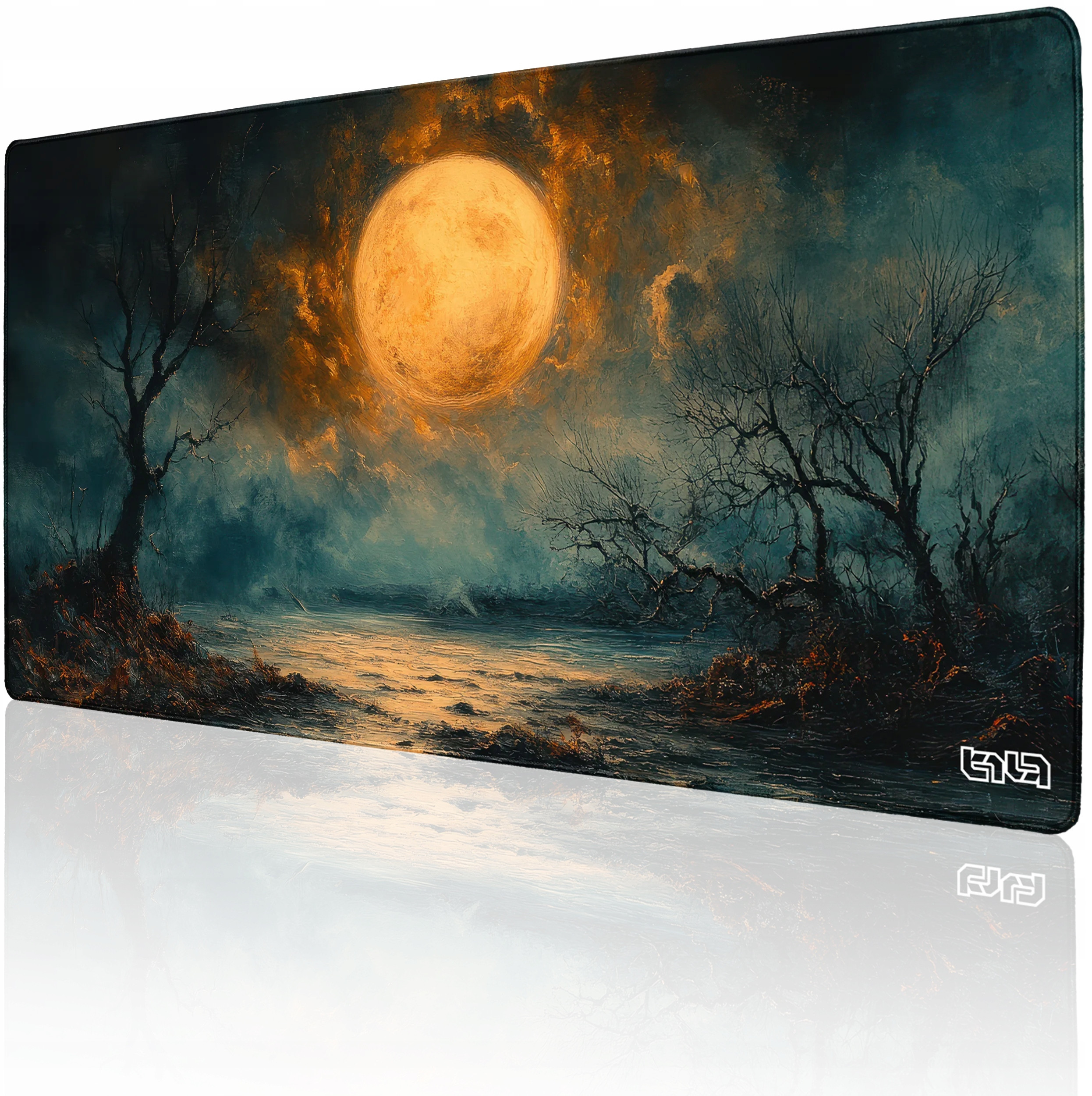 PODKŁADKA GAMINGOWA Lunar Abyss 100x50 TILT Duża Na biurko XL XXL – Komfort i styl w jednym