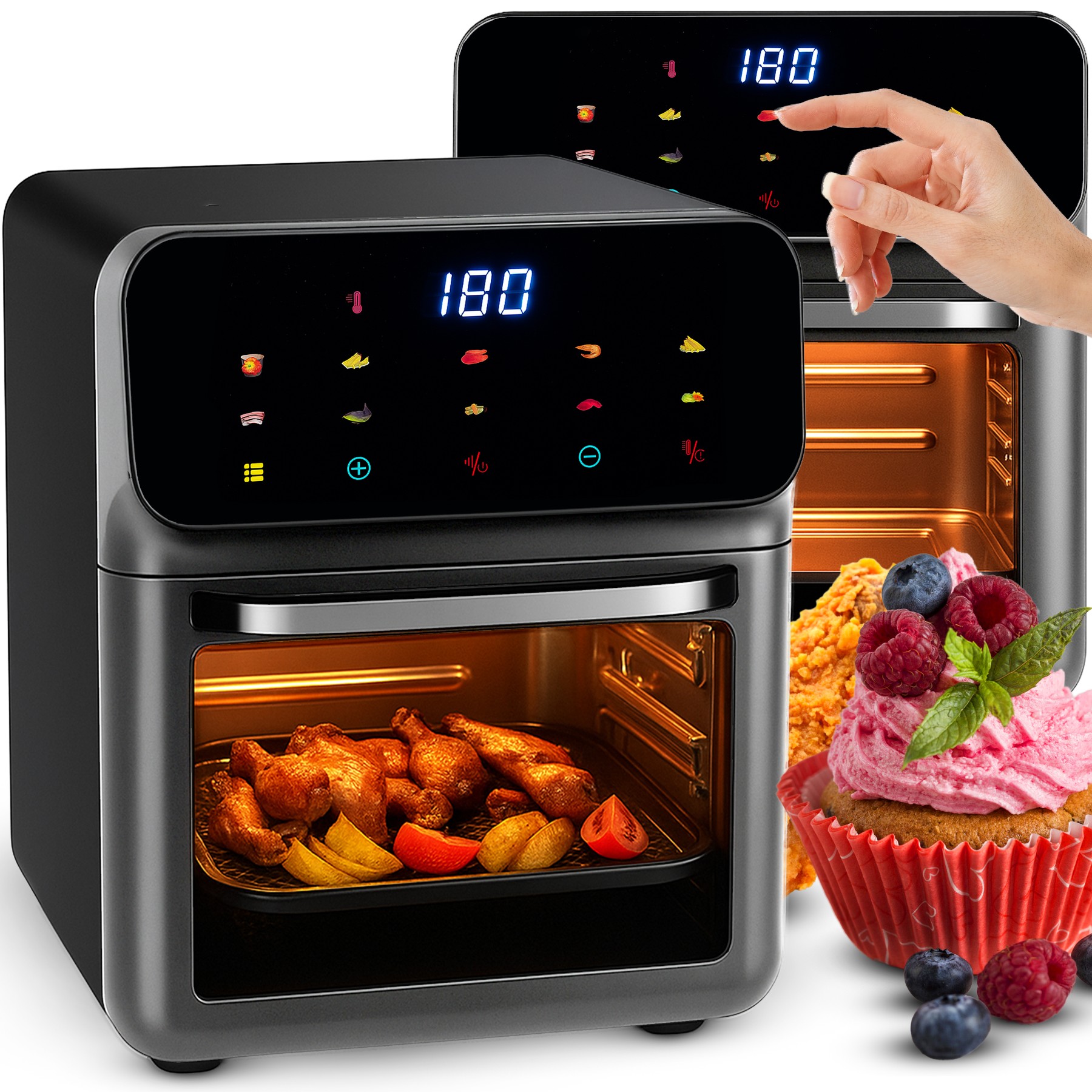 Łatwe czyszczenie – Wyjmowane tacki i powłoka ułatwiają utrzymanie