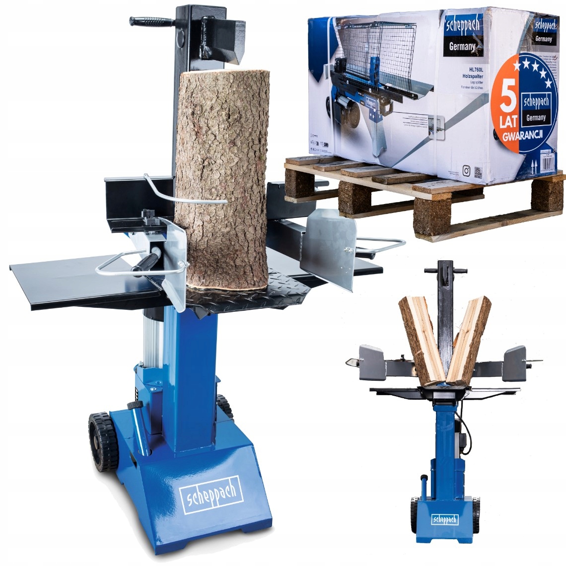 Łuparka do drewna Scheppach HL810 230V – Wydajność i niezawodność w Twoim ogrodzie