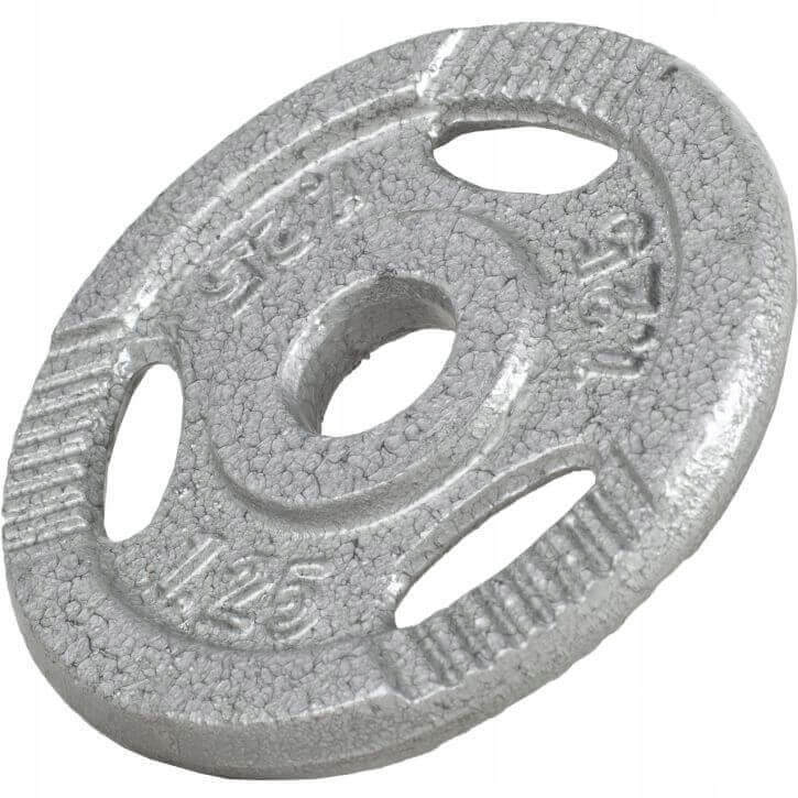 Obciążenie żeliwne z uchwytami 1,25 kg Gorilla Sports – Idealne do treningu siłowego