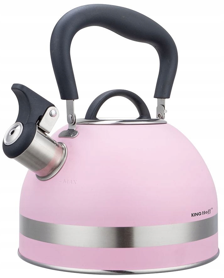 Czajnik 1,8L z gwizdkiem KINGHOFF KH-1856 – Styl i funkcjonalność w Twojej kuchni