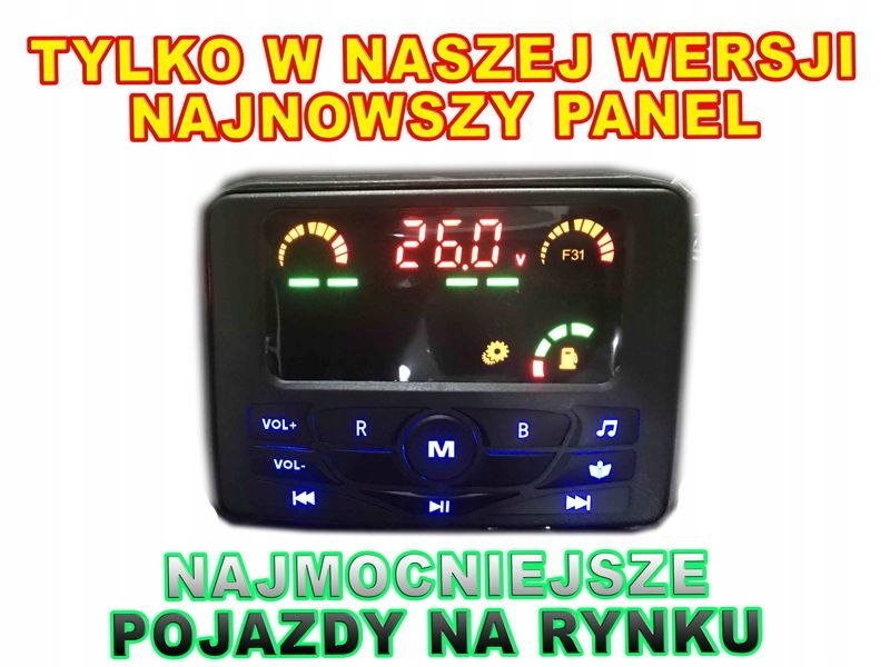 Nowoczesny panel – Bluetooth, FM, USB i AUX