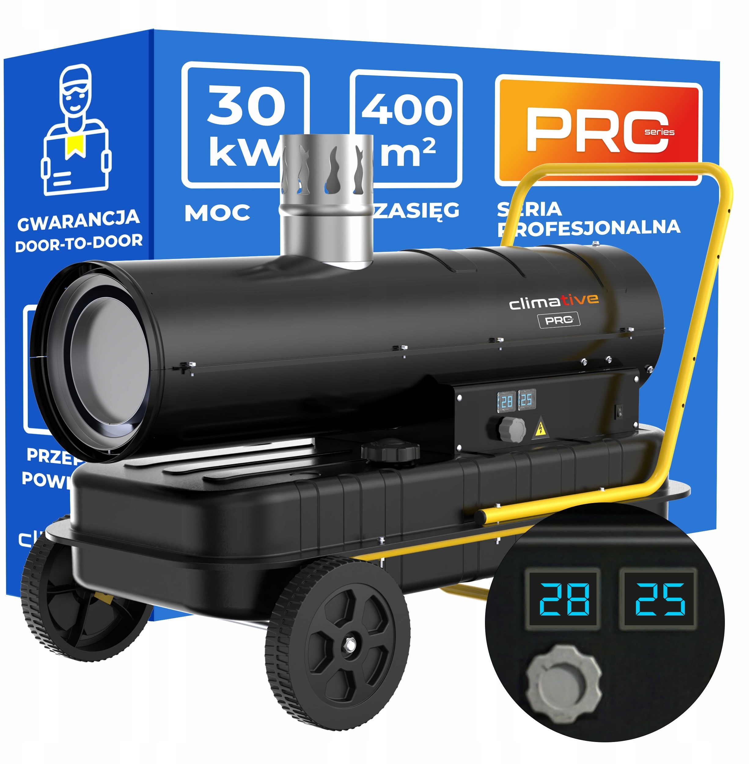 Nagrzewnica olejowa OHX-30 PRO – Efektywne ogrzewanie dużych przestrzeni