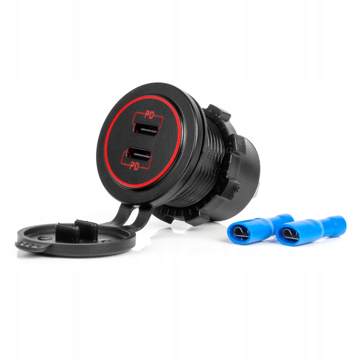 Czerwone podświetlenie LED – Stylowy wskaźnik statusu ładowania