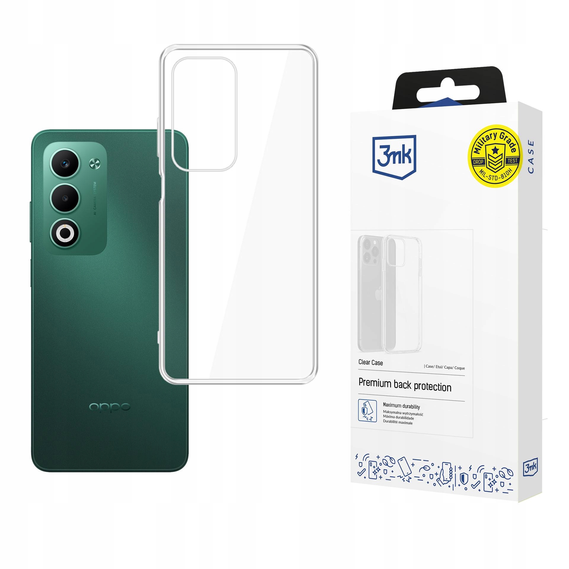 Etui na Oppo A5 5G/ A5 4G/ A5M - 3mk Clear Case – Maksymalna ochrona w minimalistycznym stylu
