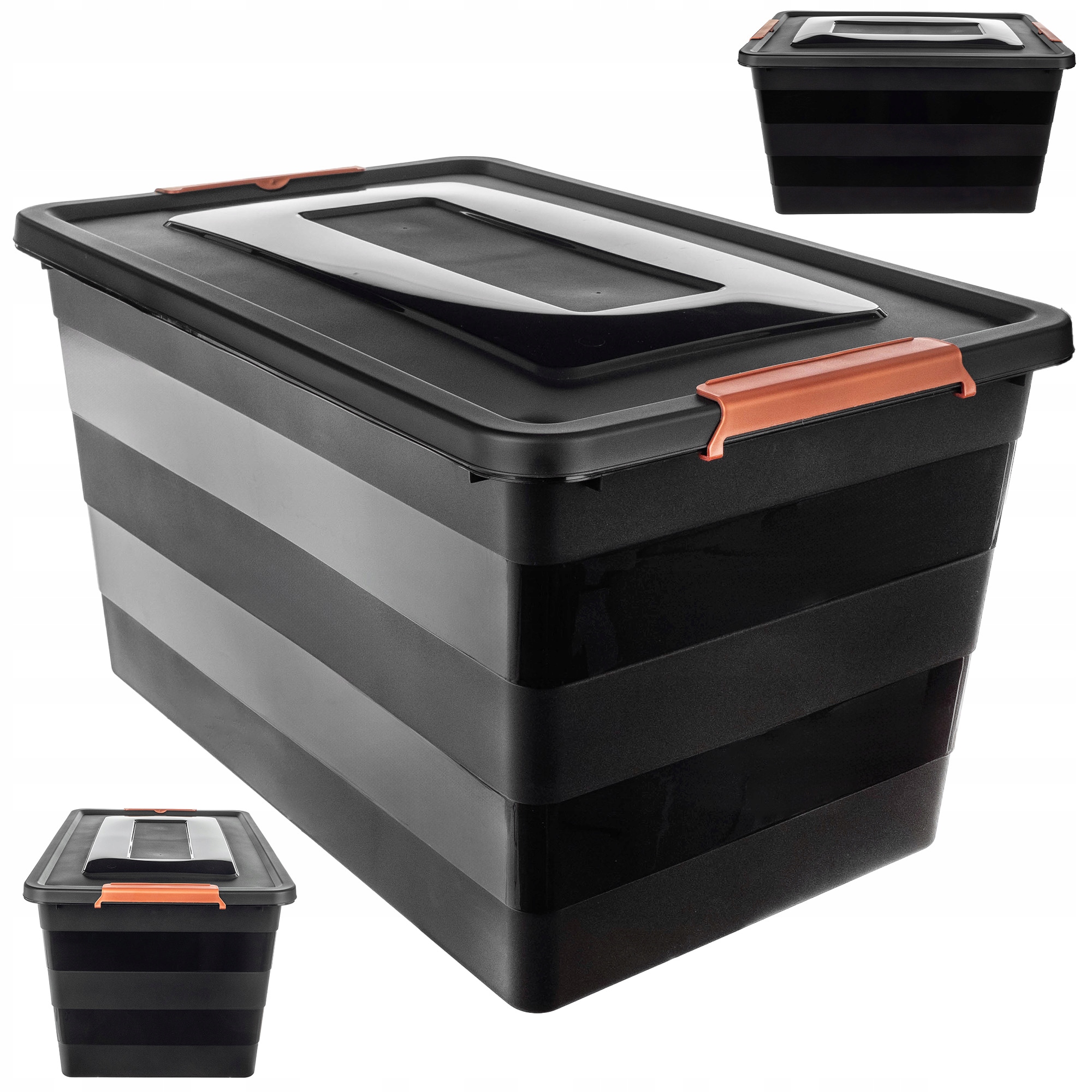 KADAX Pojemnik Z Pokrywą Do Przechowywania 55L – Idealny organizer na zabawki