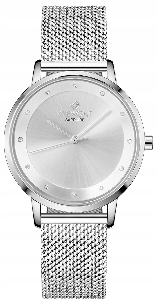 Zegarek Damski Giewont Sapphire Srebrny GW4130-B1 – Elegancja na każdą okazję