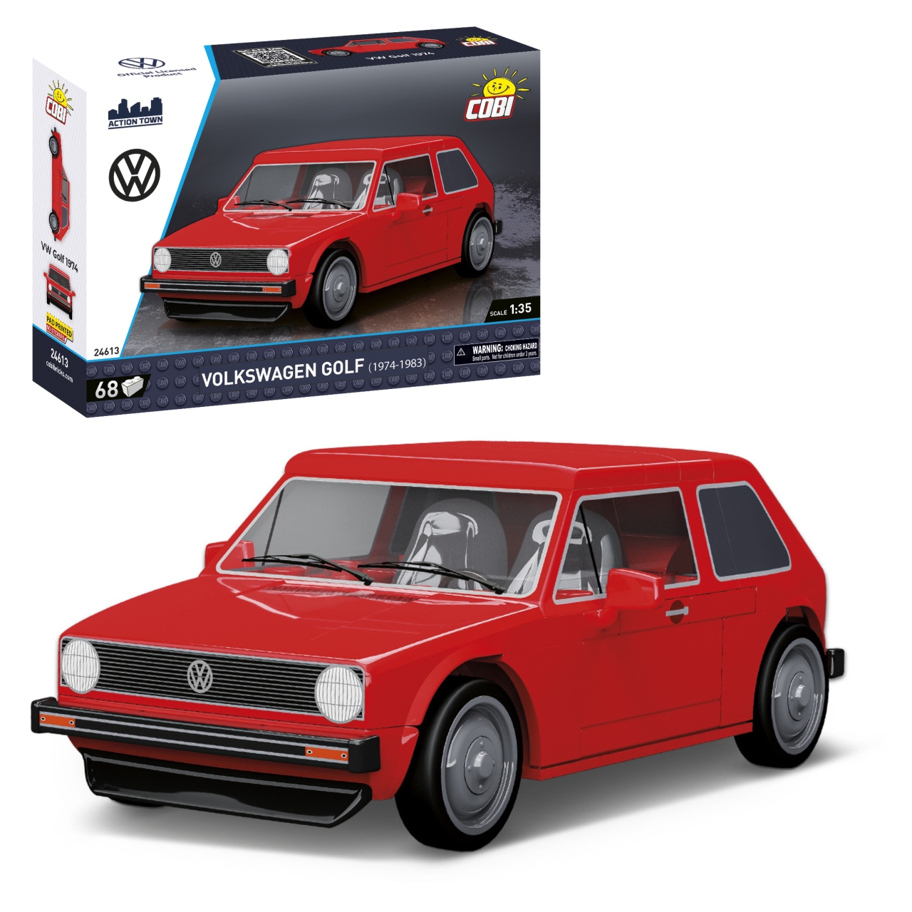 KLOCKI COBI 24613 Samochód VOLKSWAGEN GOLF (1974-1983) – Ikona motoryzacji w Twoim domu