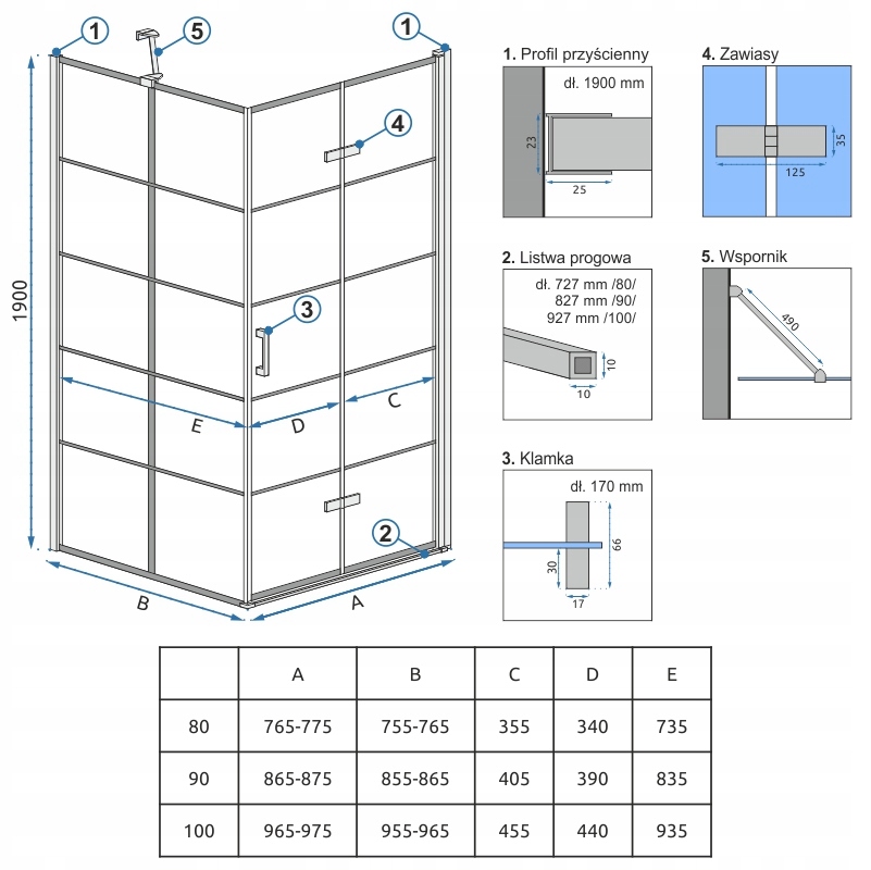 Wymiary i specyfikacja – Kluczowe informacje o produkcie