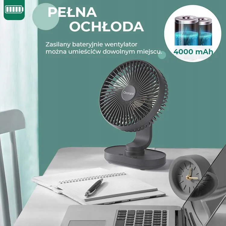 Wbudowany akumulator i różne tryby pracy